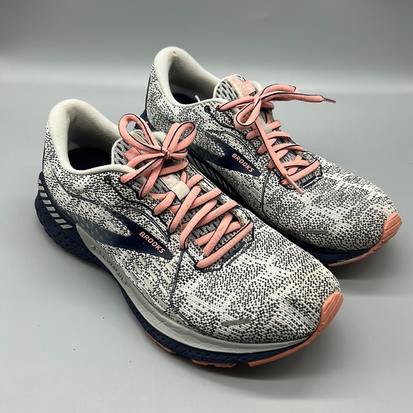 Brooks Shoes - Brooks Adrenaline 21 Blue/White Mesh Lightweight Running Shoes - sz| 10